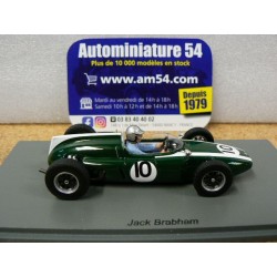 1961 Cooper T55 n°10 Jack Brabham 6th Dutch GP S8069 Spark Model