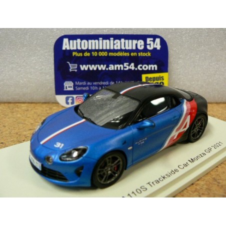 2021 Alpine A110 Trackside Car Monza GP n°31 Esteban Ocon S6592 Spark Model