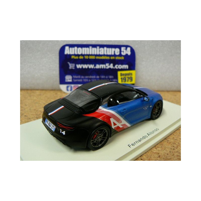 Alpine A110 Trackside n 14 Fernando Alonso 2021 Spark S6591 - Miniatures  Autos Motos