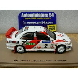 1996 Mitsubishi Lancer Evo 3 n°2 Vatanen - Tilber 1st winner Rally Hong Kong - Beijing S6514 Spark Model