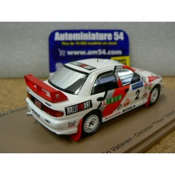 1996 Mitsubishi Lancer Evo 3 n°2 Vatanen - Tilber 1st winner Rally Hong Kong - Beijing S6514 Spark Model