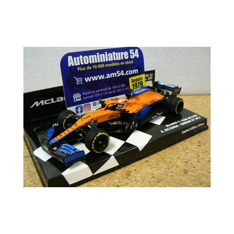 2021 McLaren MCL35M Daniele Ricciardo n°3 Bahrain GP 537214303  Minichamps