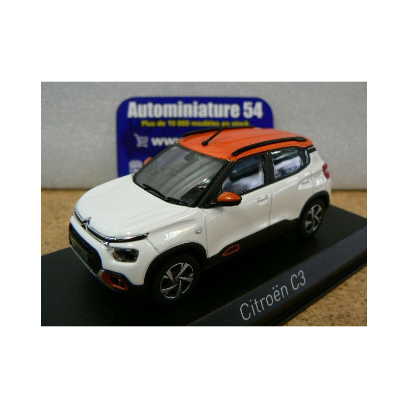 Citroen C3 (Indian Market ) 2021 White - Orange 155221 Norev
