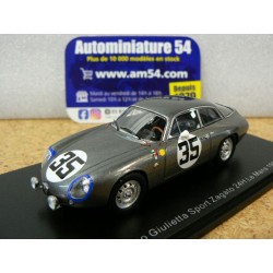 1963 Alfa Roméo Giulietta Sport Zagato n°35 Biscaldi - Kim Le Mans S9053 Spark model