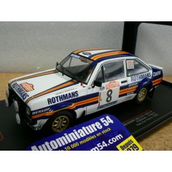 1980 Ford Escort MK2 RS 1800 n°8 Mikkola - Hertz San Remo 24RAL008B Ixo Model