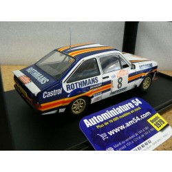 1980 Ford Escort MK2 RS 1800 n°8 Mikkola - Hertz San Remo 24RAL008B Ixo Model