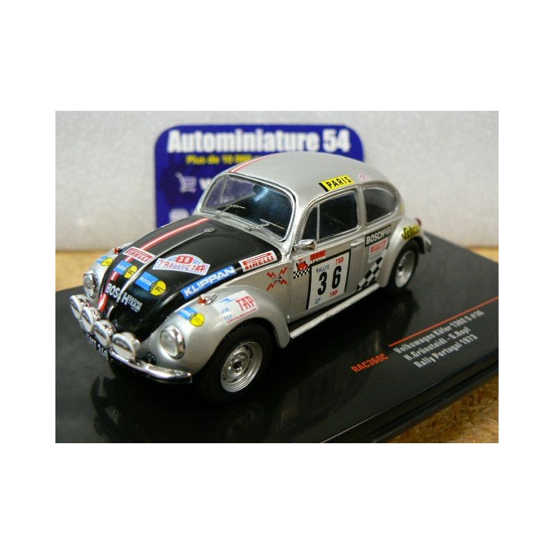 1973 Volkswagen kafer Cox 1302S n°36 Grunsteidl - Hopf Rally Portugal RAC360C  Ixo Models