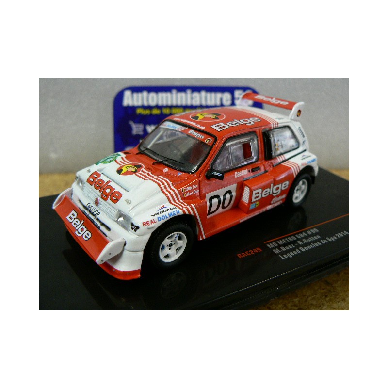 2014 MG Metro 6R4 n°D0 Duez - Rutten Legend Boucle de Spa RAC249 Ixo Models