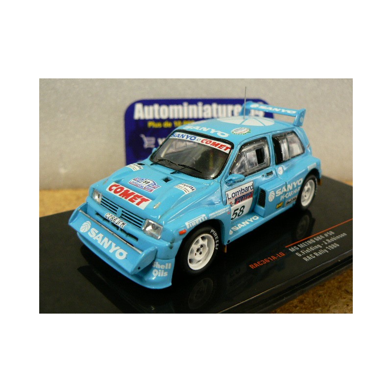 1986 MG Metro 6R4 n°58 Fielding - Robinson RAC Rally RAC361A Ixo Models