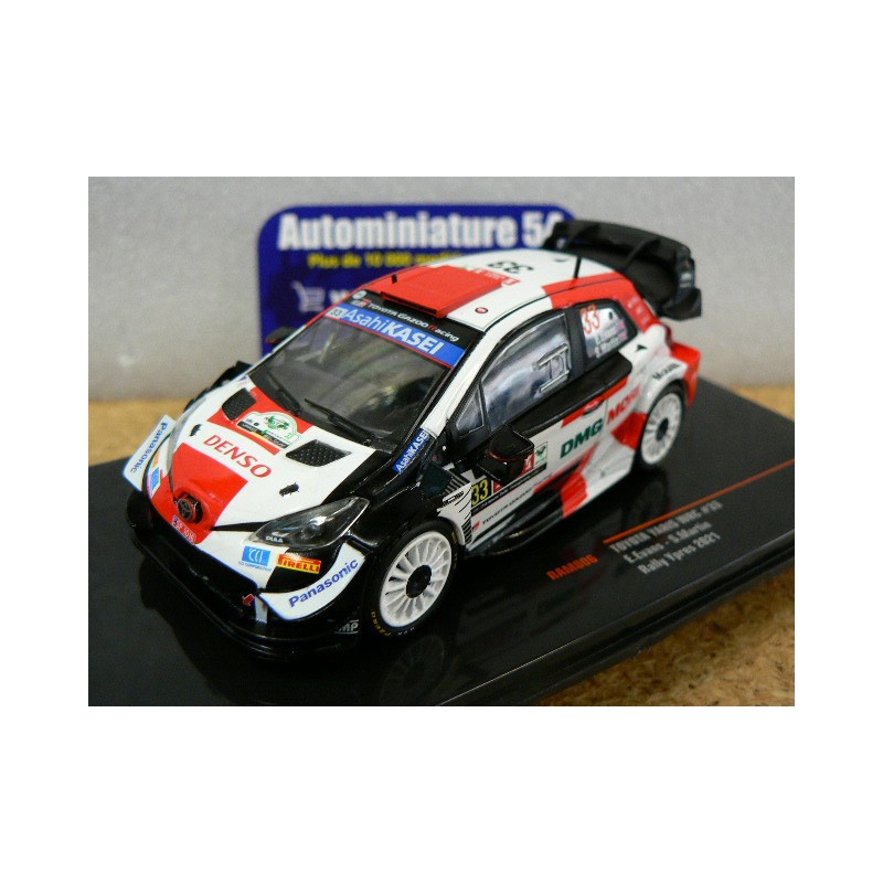 2021 Toyota Yaris WRC n°33 Evans - Martin Rally Ypres RAM806 Ixo Model