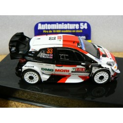 2021 Toyota Yaris WRC n°33 Evans - Martin Rally Ypres RAM806 Ixo Model