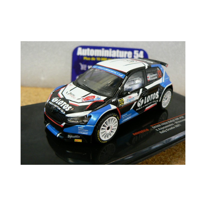 2021 Skoda Fabia Rally2 Evo n°32 Kajetanowicz - Szczepaniak Rally Croatia RAM802 Ixo Models