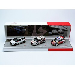 Citroen Coffret DS3 Racing 2012 / DS3 R2 Campedelli 2011 / DS3 WRC Loeb Monte Carlo 2012 155354 Norev