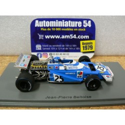 1970 Matra MS120 n°25 Jean Pierre Beltoise 3rd Belgian GP S4325 Spark Model