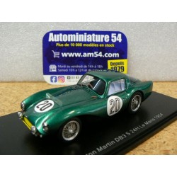 1954 Aston Martin DB3 S n°20 Bira - Collins Le Mans S2435 Spark Models