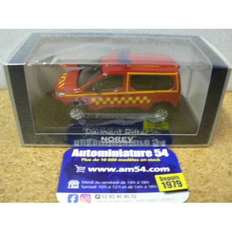 Peugeot Rifter Fire rescue (Norev) 1:43