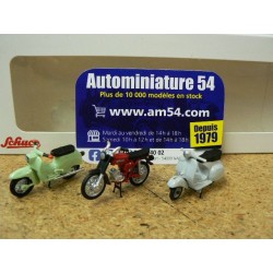 Set Simon Scwalbe - Simson S51 - Vespa GS 1/43 Moto 450380200 Schuco