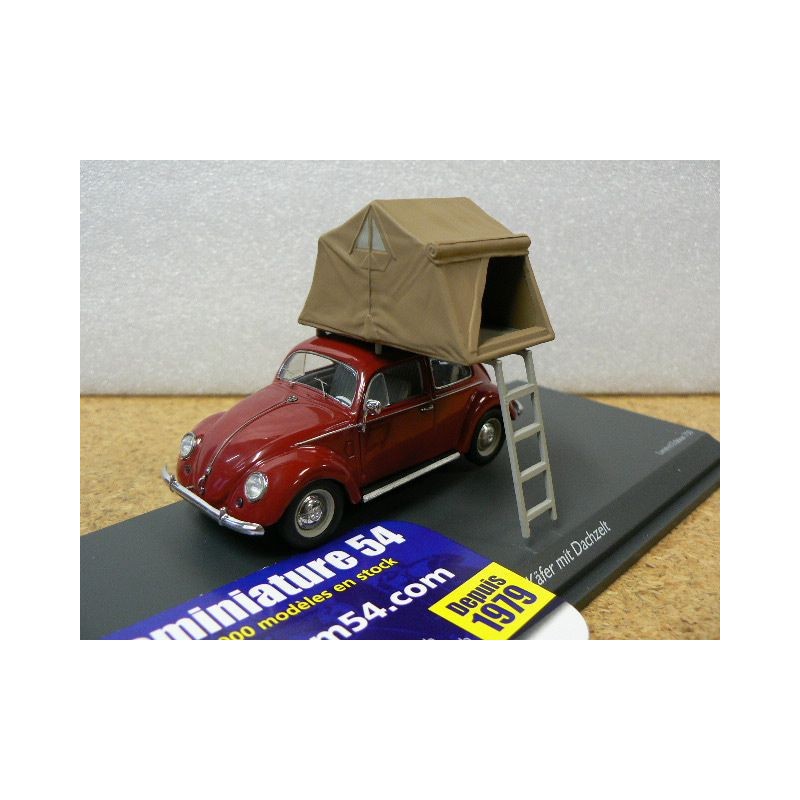 Volkswagen Type 1 Cox Ovale + galerie "Tente Camping" 450377500 Schuco Coccinelle