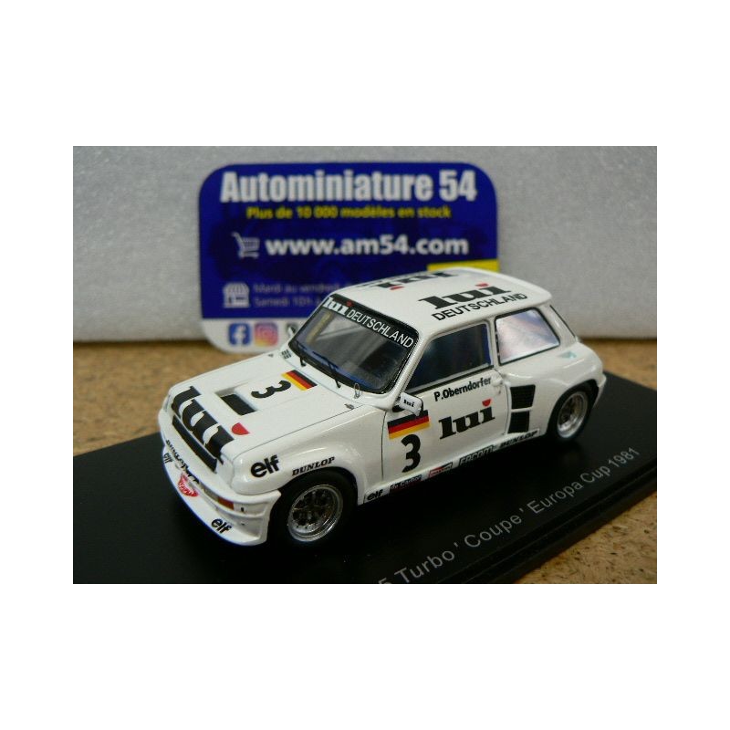 1981 Renault 5 Turbo Coupe LUI n°3 Peter Oberndorfer Europa Cup S6021 Spark Model