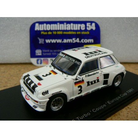 1981 Renault 5 Turbo Coupe LUI n°3 Peter Oberndorfer Europa Cup S6021 Spark Model