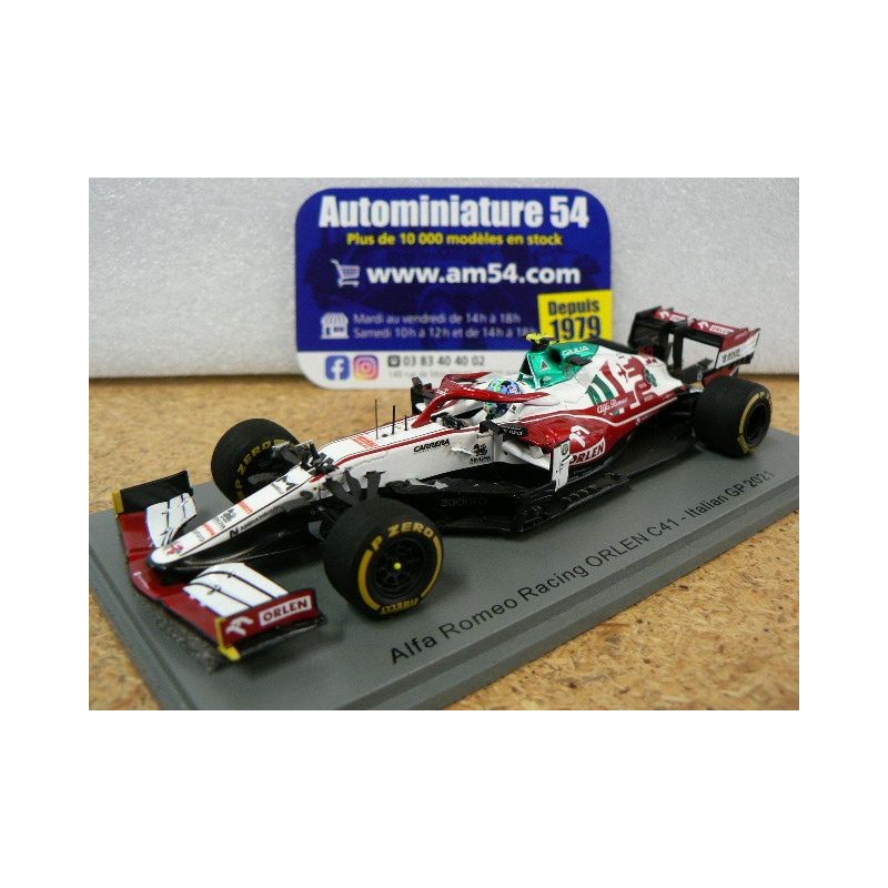 2021 Alfa Roméo Orlen C41 n°99 Antonio Giovinazzi Italian GP S7688 Spark Model