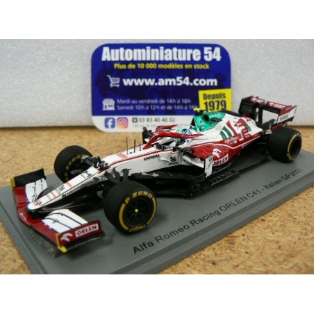 2021 Alfa Roméo Orlen C41 n°99 Antonio Giovinazzi Italian GP S7688 Spark Model