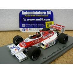 1983 Arrows A6 n°30 Thierry Boutsen British GP S5790 Spark Model