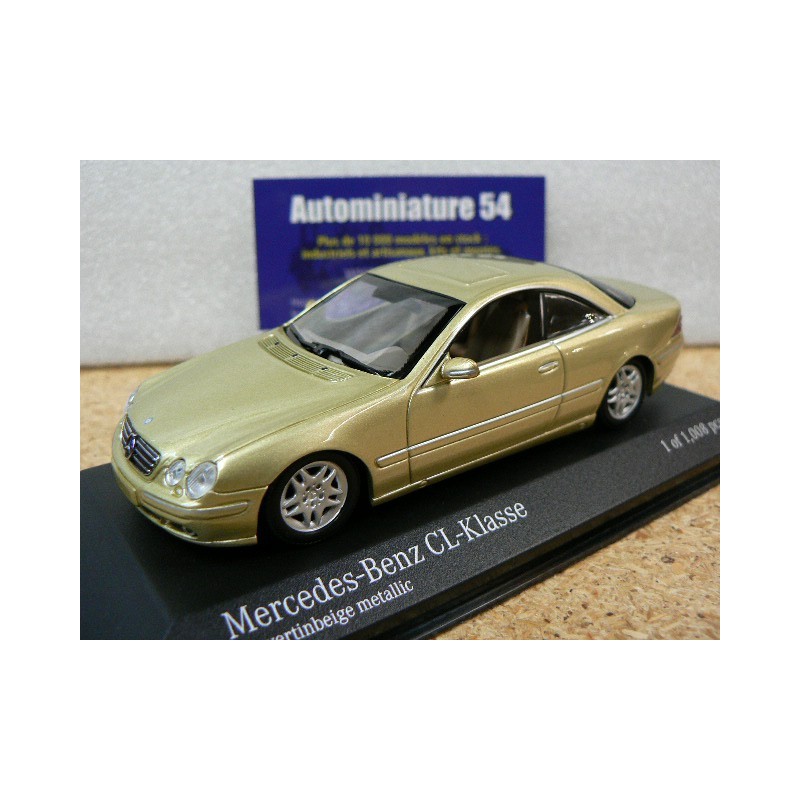 Mercedes CL Class 1999 gold Met. 400038028 Minichamps