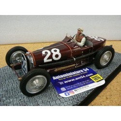 1934 Bugatti Type 59 n°28 Tazio Nuvolari 5th Monaco GP FLM118002-28M LeMansMiniature