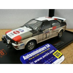 1982 Audi Quattro A1 n°1 Mikkola - Hertz 1st Winner RAC Rally 24RAL010A Ixo Model