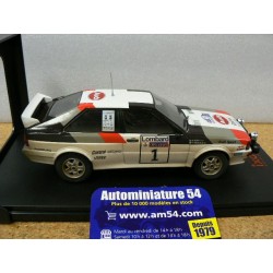 1982 Audi Quattro A1 n°1 Mikkola - Hertz 1st Winner RAC Rally 24RAL010A Ixo Model