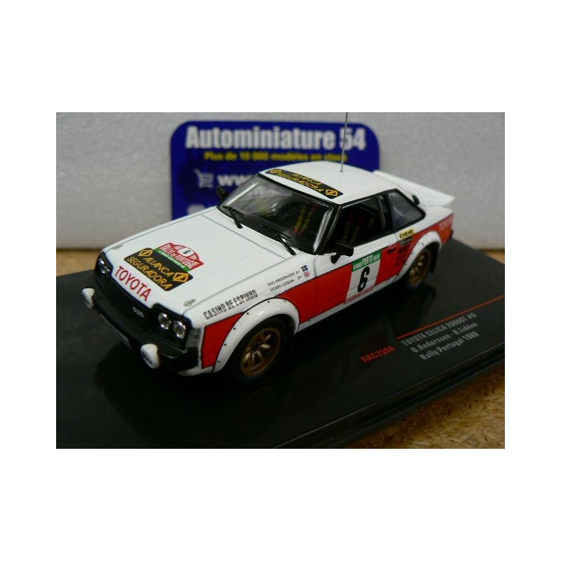 1980 Toyota Celica 2000GT n°6 Andersson - Liddon Portugal Rally RAC359A Ixo Model