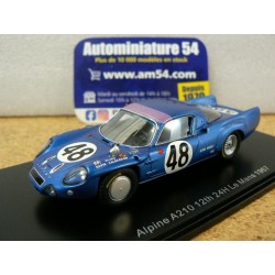 1967 Alpine A210 n°48 De Lagensete - Cheinisse Le Mans S5689 Spark Model