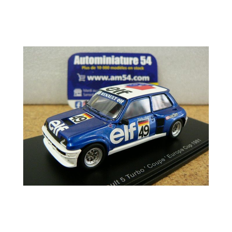 1981 Renault 5 Turbo Coupe n°49 Walter Rohrl Europa Cup S6022 Spark Model