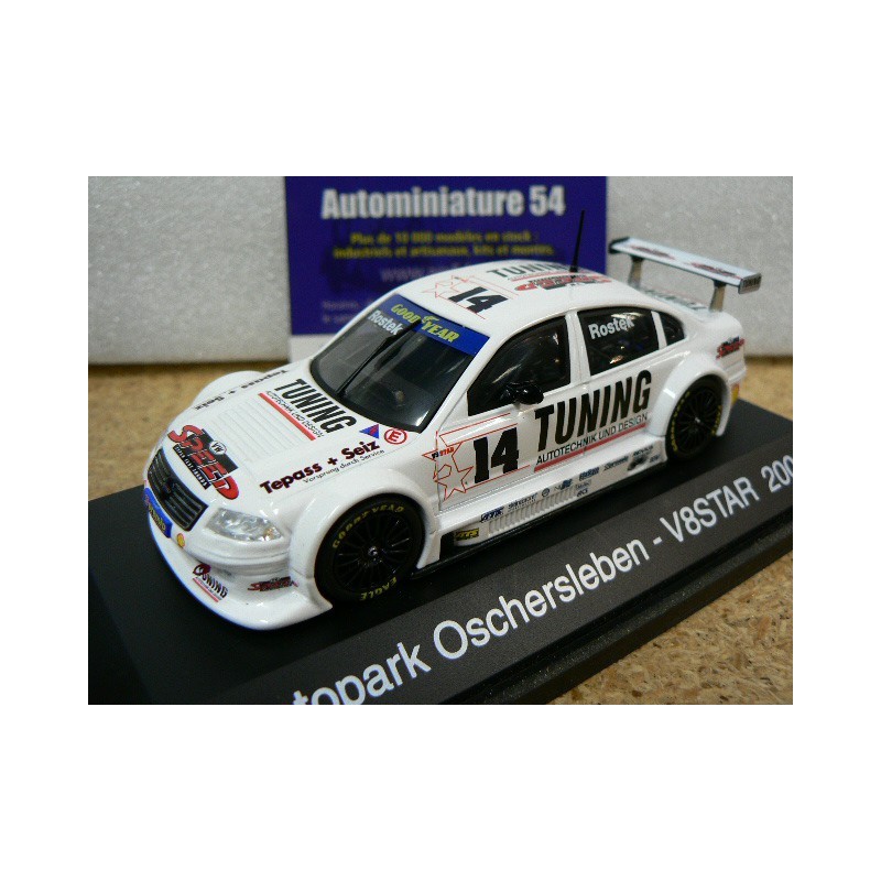 2002 Volkswagen Passat V8 Star Motopark Oschersleben n°14 Rostek 04861 Schuco