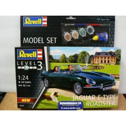 Jaguar E Type roadster Model Set  07687set Revell Maquette