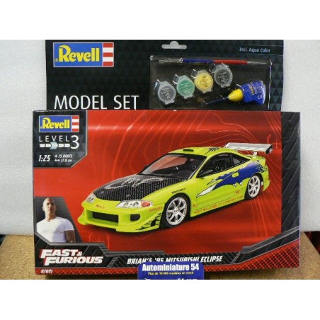 Mitsubishi Eclipse 95 Brian's car Fast & Furious  Model Set 07691set Revell Maquette