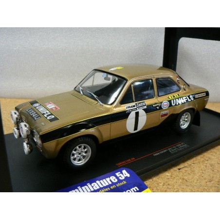 1972 Ford Escort MK1 RS 1600 Uniflo n°1 Clark - Porter Welsh Rally 18RMC100 Ixo Models