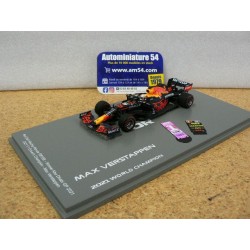 2021 Red Bull Honda RB16B n°33 Verstappen 1st Winner Abu Dhabi GP + pit Board S7861 Spark Model