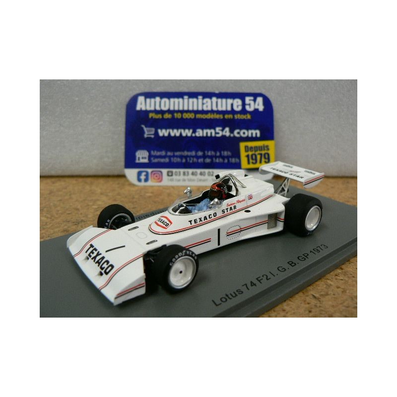 1973 Lotus 74 F2 n°1 Emerson Fittipaldi GB GP S7302 Spark Model