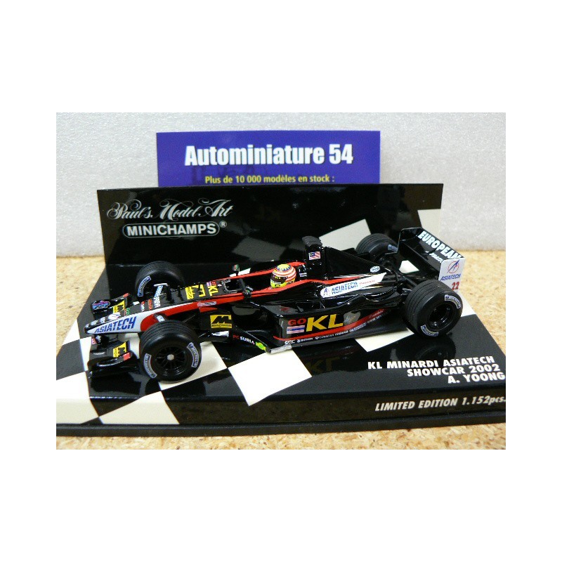 2002 Minardi KL Asiatech  A.Yoong show car 400020072 Minichamps