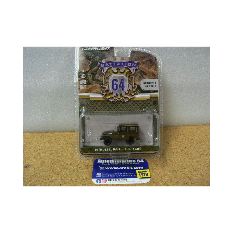 Jeep DJ-5 US Army "Battalion 64" Militaire 61010-C Greenlight 1.64ième