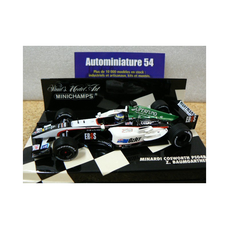 2004 Minardi Cosworth PS04B Z.Baumgartner 400040021 Minichamps