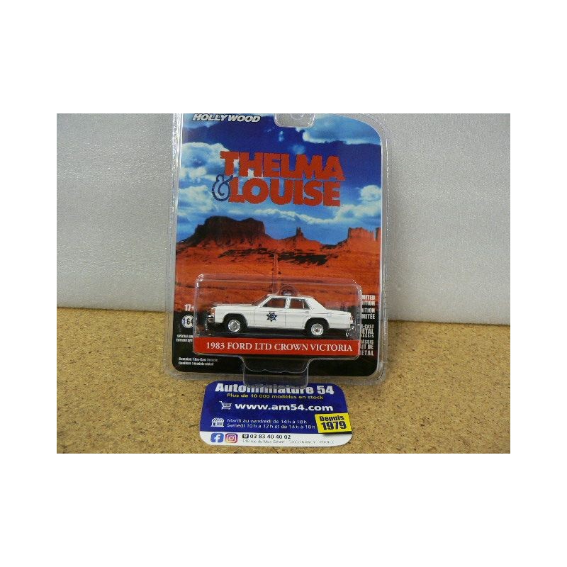 Ford Crown Victoria 1983 Police Thelma & Louise "Hollywood" 44945-D Greenlight 1.64ième
