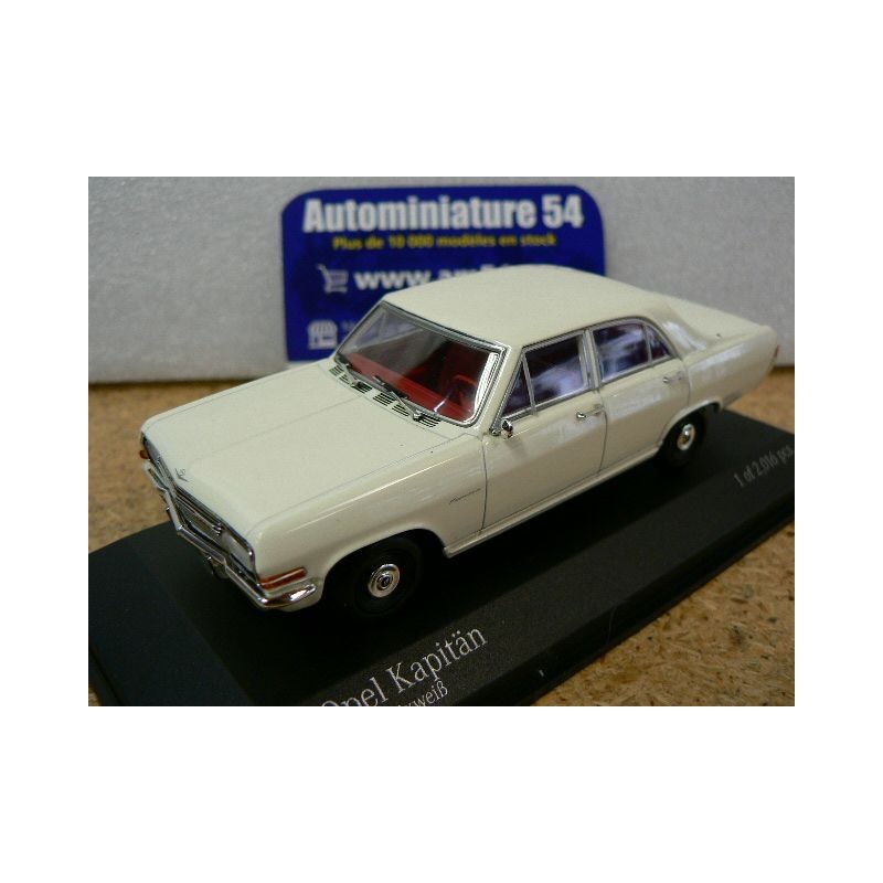 Opel Kapitan ChamonixWhite 1964 400048000 Minichamps