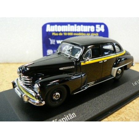 Opel Kapitan Black 1951 Taxi 430043390 Minichamps