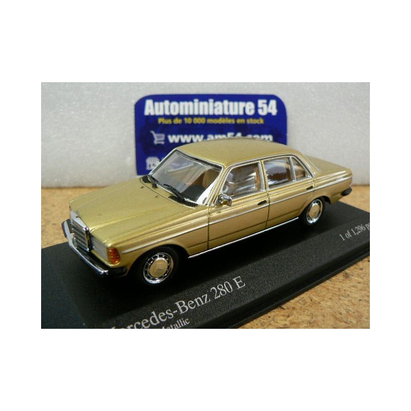 Mercedes 280 E Gold Metallic 1976 430032208 Minichamps