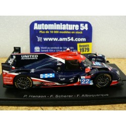 2021 Oreca 07 Gibson United Autosports n°22 Scherer - Albuquerque - Hanson Le Mans S8238 Spark Model