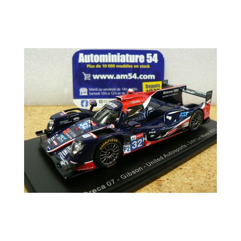 2021 Oreca 07 Gibson United Autosports n°32 Jamin - Aberdein - Maldonado Le Mans S8247 Spark Model