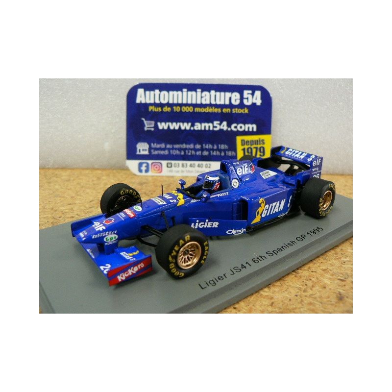 1995 Ligier JS41 n°26 Olivier Panis 6th Spanish GP S7409 Spark Model